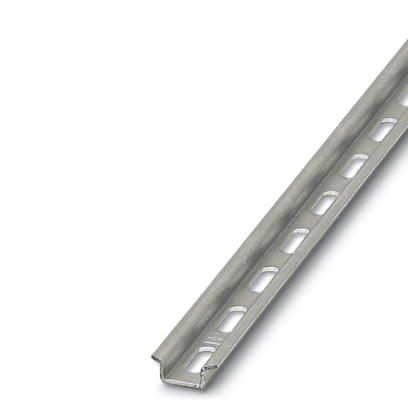 Phoenix Contact NS15 Mini DIN Rail; Perforated; Zinc-Plated Steel; 5.00 in. Length